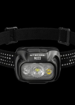 Налобный фонарь армейский тактический nitecore nu33 светодиодный мощный led фонарь gl_55