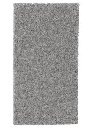Ковер  короткий ворс серый кремово-белый синий 80х150 см