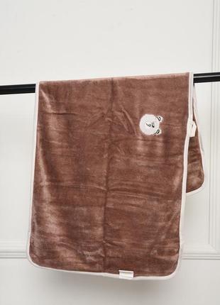 Рушник кухонний мікрофібра коричневого кольору 153045l2 фото