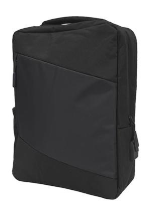 Рюкзак унисекс lesko 1910 20l black с разьемом по наушники и usb-портом (k-586s)