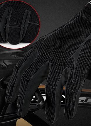 Перчатки велосипедные спортивные west biking 0211191 xl grey с пальцами  (k1_461)7 фото