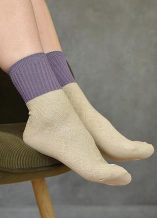 Шкарпетки жіночі бежевого кольору розмір 36-41 156877l