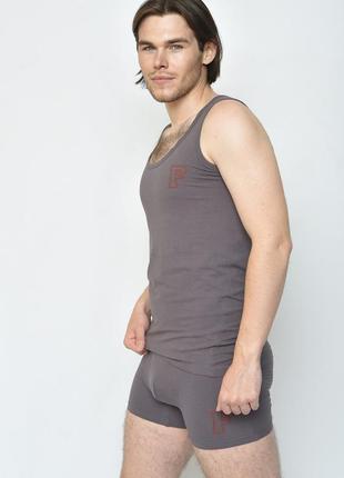 Комплект мужской майка+трусы темно-серого цвета размер l 156705l gl 55