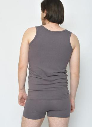 Комплект мужской майка+трусы темно-серого цвета размер l 156705l gl 55