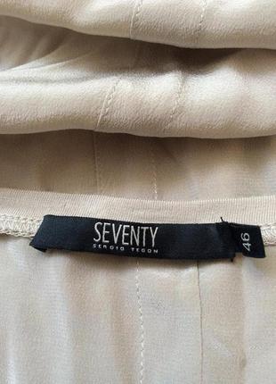Sergio tegon seventy italy стильный итальянский блузон из шелка и вискозы5 фото