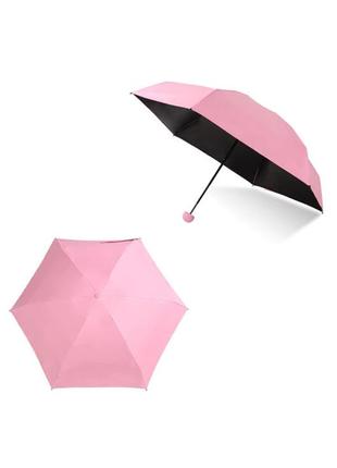 Мини-зонт в футляре капсула розовый 133130l gl_552 фото