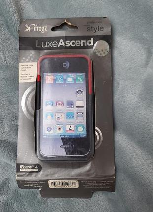 Оригинальный чехол ifrogz ascend для iphone 4 цвет красный, черный