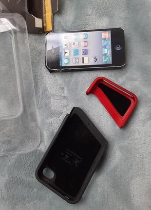 Оригинальный чехол ifrogz ascend для iphone 4 цвет красный, черный3 фото
