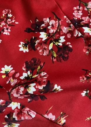 Красный сарафан в цветочный принт h&amp;m m4 фото