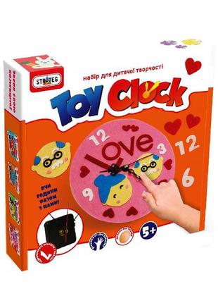 Творчість і рукоділля «strateg» (16) набір для творчості toy clock - любов (укр.)1 фото