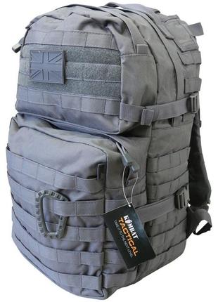 Рюкзак тактичний польовий kombat uk для спецслужб medium assault pack сірий 40л (opt-28681) ek-77