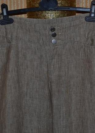 Xl/42 льняные широкие штаны mac4 фото