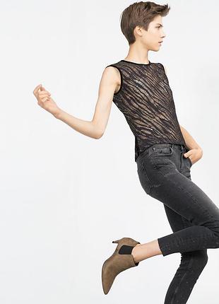 Топ,майка с люриксом zara,38/m