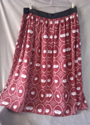 Бордовая женская юбка, евр.р.422 фото