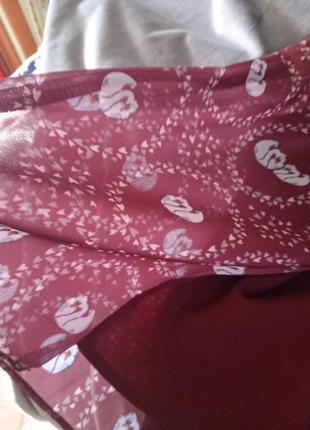 Бордовая женская юбка, евр.р.427 фото
