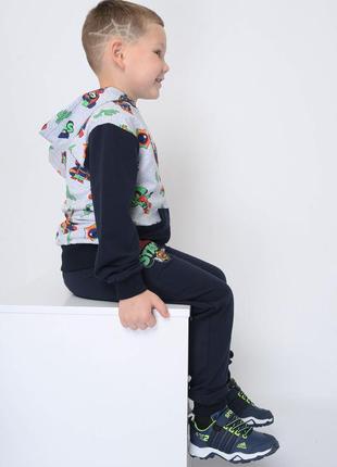 Спортивний костюм дитячий хлопчик сірий 143781l2 фото