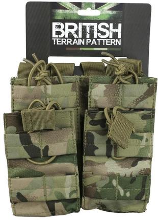 Подсумок тактический под магазины ак kombat uk double duo mag pouch мультикам ku_22