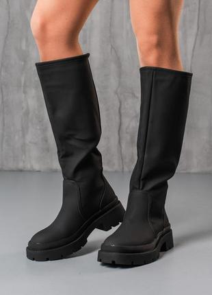 Чоботи жіночі fashion zinnia 3869 38 розмір 24,5 см чорний gl-55