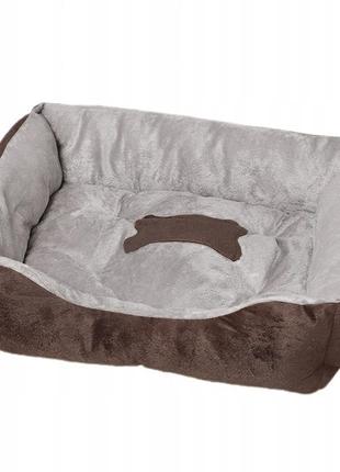 Лежак для котів собак taotaopets 545508 brown m (58*46 cm)