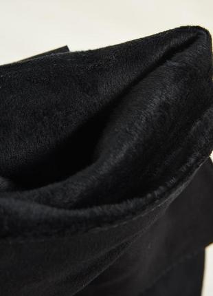 Чоботи-ботфорти жіночі демісезонні чорного кольору на блискавці 154243l4 фото