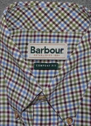 Фирменная рубашка barbour (l)5 фото