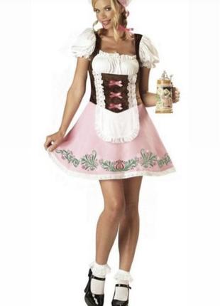 Дирндль баварское альпийское платье карнавальное