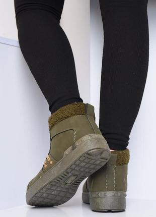 Ботинки женские зима зеленого цвета 153754l gl_553 фото