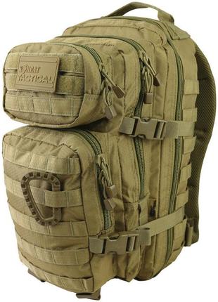 Рюкзак тактический военный армейский kombat uk hex-stop small molle assault pack 28л койот dr_11