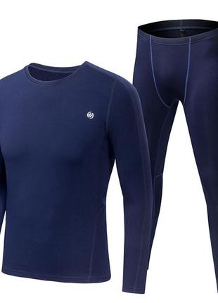 Термобелье мужское xintown nyxt19jbyd-1 blue 2xl холодостойкий эластичный спортивный костюм dm_11
