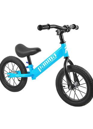 Беговел panma bt-dz-07 blue велобег детский велосипед без педалей (k-1371s)1 фото