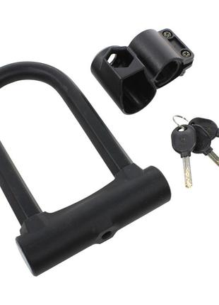 Велосипедный замок west biking 0705031 c ключом велозамок навесной для велосипеда (k-586s)