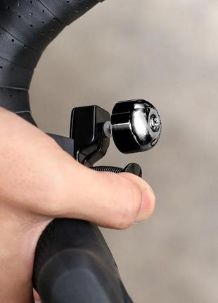 Велодзвінок ударний west biking yp0706045 black гучний ретро (k-202s)4 фото