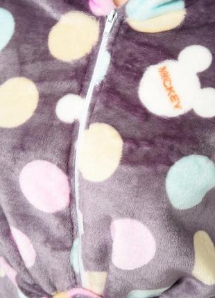 Халат жіночій теплий фіолетовий на блискавці з капюшоном 152813l4 фото