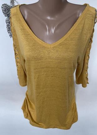 Ніжна легка кофточка футболка льон 100%