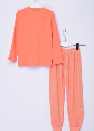 Пижама детская оранжевого цвета с рисунком 153846l gl_552 фото