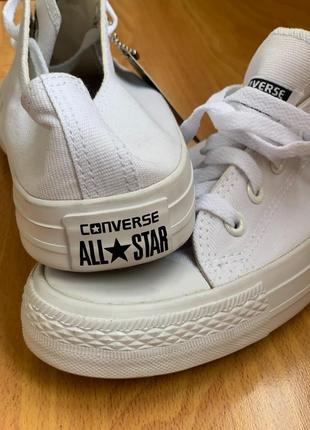 Кеди converse chuck taylor all star ll білі низькі2 фото