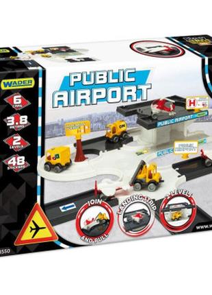 Ігровий набір wader play tracks city — аеропорт (53550)