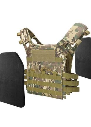 Жилет тактический aokali outdoor a54 camouflage sand военный разгрузочный (sku_6775-30154)