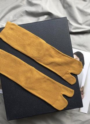 Шкарпетки з двома пальцями кімоно geta 37-40 вохра