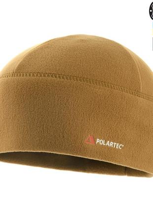 Шапка тактическая зимняя теплая m-tac watch cap флис light polartec xl койот gl_552 фото