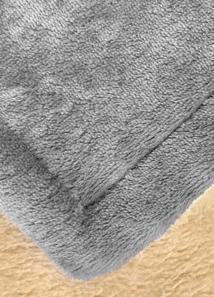 Плед ковдра з підігрівом lesko qns-pt 180*150 см gray від usb від повербанка5 фото