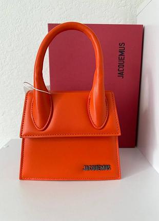 Сумка жакмюс jacquemus orange 3
