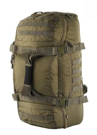 Сумка-рюкзак m-tac hammer ranger green 55 литров, тактическая сумка, военный рюкзак олива m-tac, сумка-рюкзак