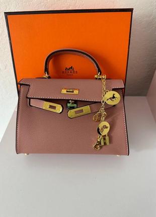 Сумка эрмес kelly mini pink hermes2 фото