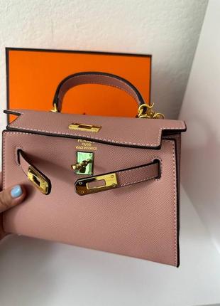 Сумка эрмес kelly mini pink hermes10 фото