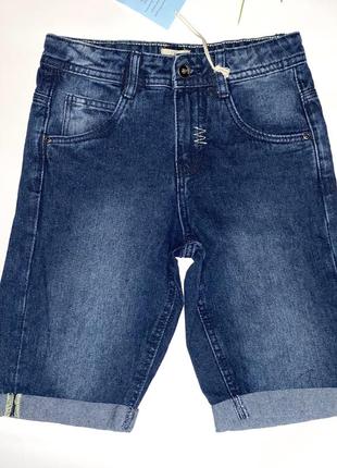 Шорты джинсовые для парня на поясе есть утяжка/на размер: 140/2000бренд: alive2 фото