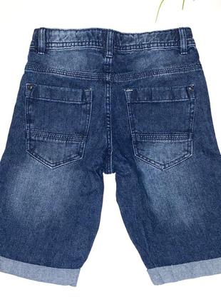 Шорты джинсовые для парня на поясе есть утяжка/на размер: 140/2000бренд: alive6 фото