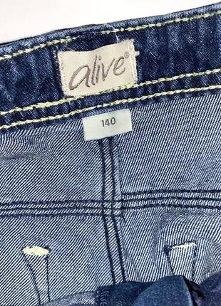 Шорты джинсовые для парня на поясе есть утяжка/на размер: 140/2000бренд: alive7 фото