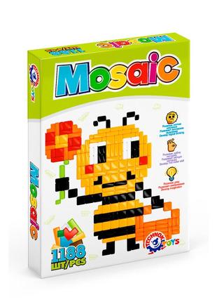 Игрушка технок пиксельная мозаика пчелка 1188 элементов арт 7525 «технок» (7525)