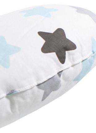 Детская хлопковая подушка lesko aybb-002 сердце в звездочку 40*40см в кроватку новорожденным dream2 фото